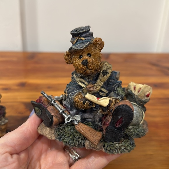 NIB Vtg 90's Boyds Bears Figurines Lot of 3 Union Jack Uncle Elliot Ms Libearty - Picture 10 of 11